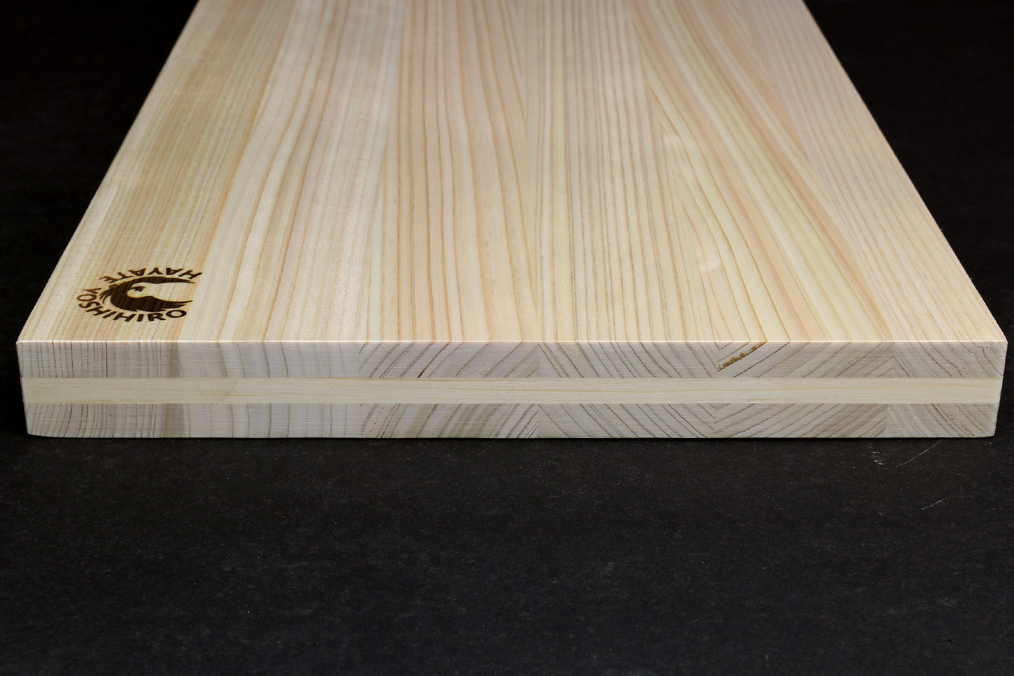 Yoshihiro Hinoki Cypress Cutting Board with Anti-Twist Core — Japanese Cypress, Anti-Bacterial, Professional Grade