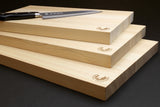 Yoshihiro Hinoki Cypress Anti-bacterial Japanese Natural Wooden Professional Grade Cutting Board (Thickness: 1.18"(30mm))