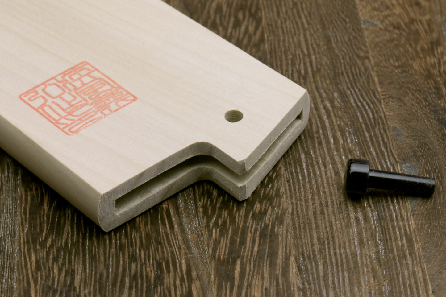 Yoshihiro Magnolia Wooden Blade Protector Saya Cover for Double-Edged Kiritsuke