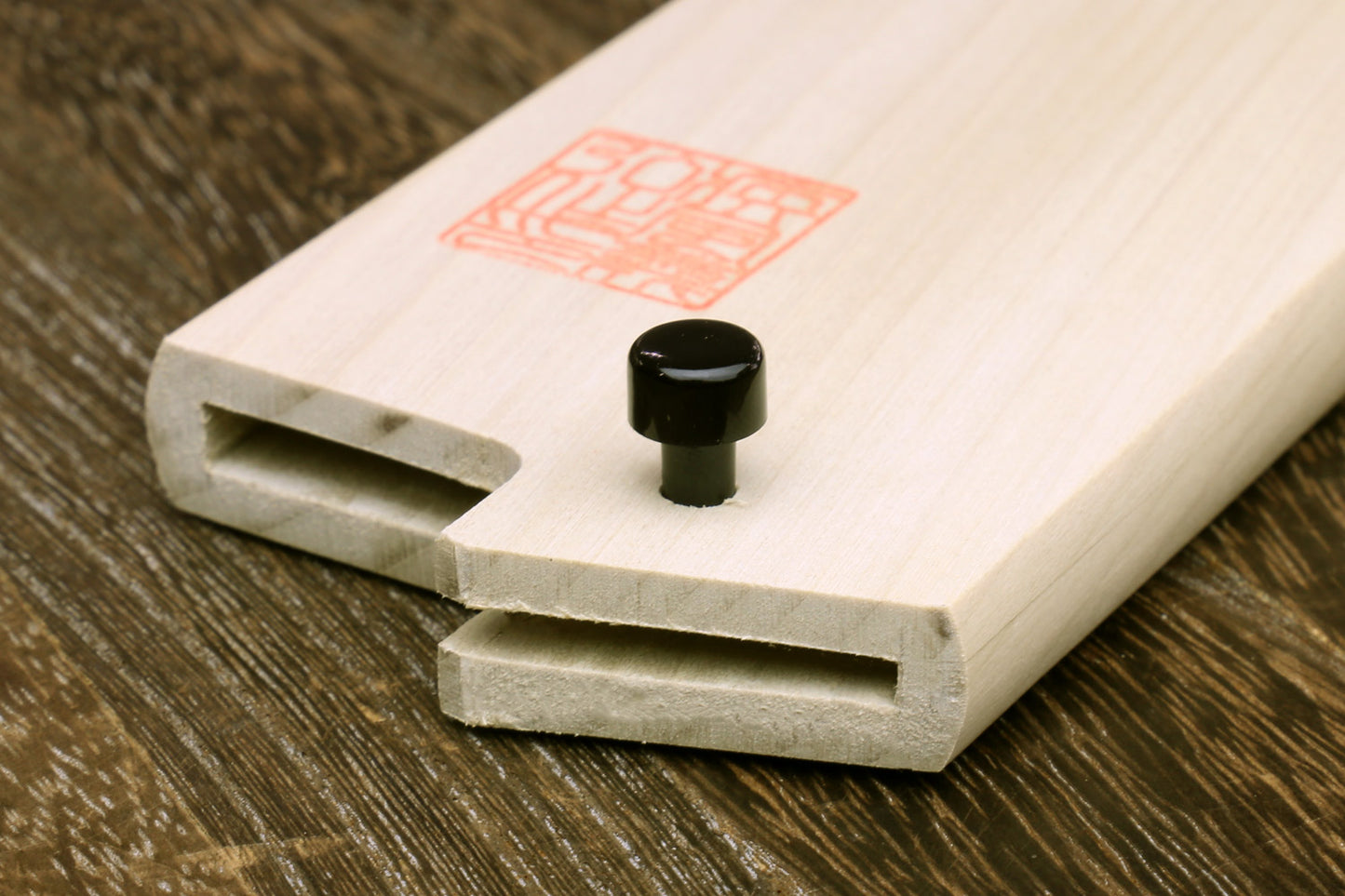 Yoshihiro Magnolia Wooden Blade Protector Saya Cover for Double-Edged Kiritsuke