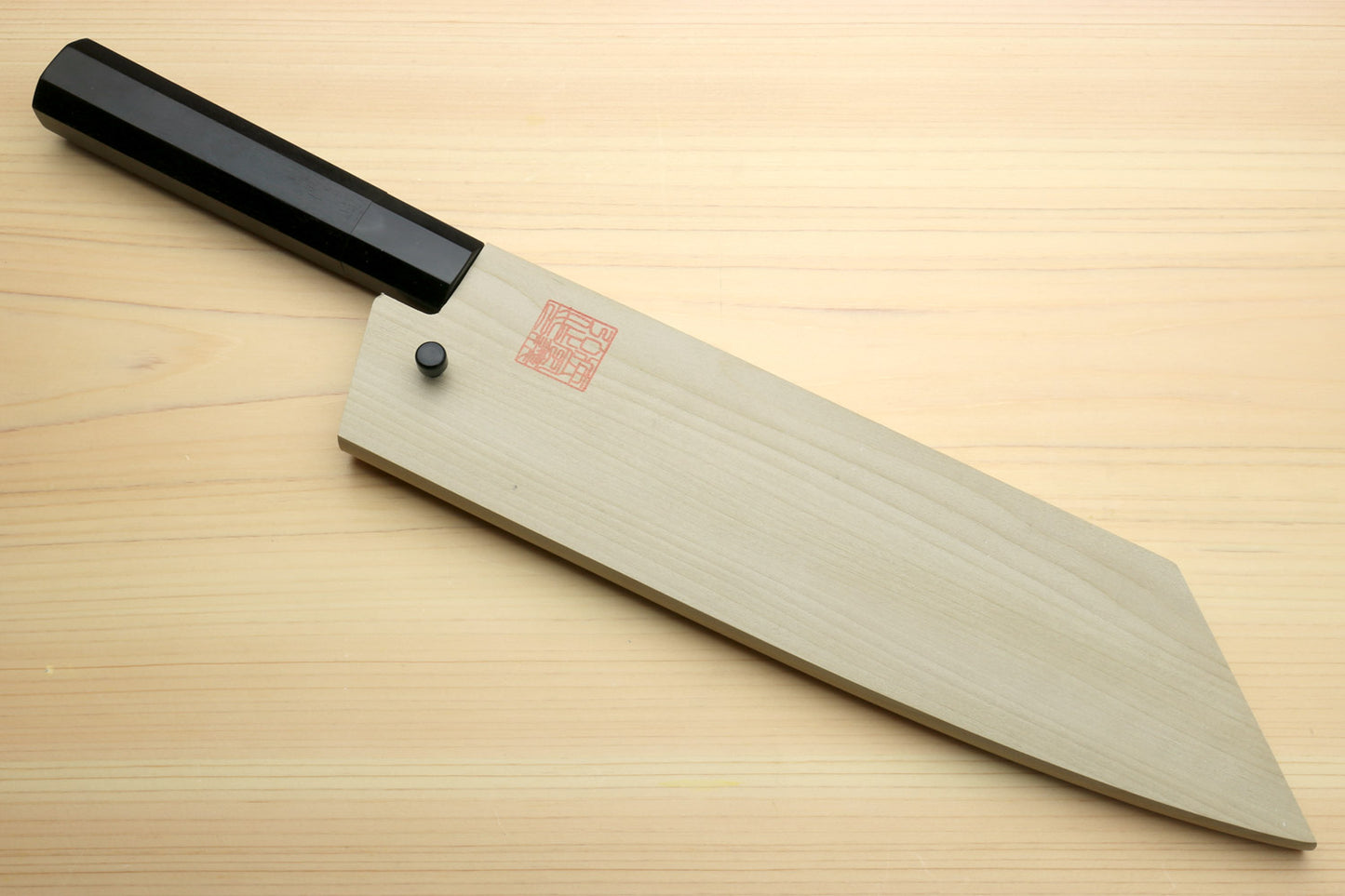 Yoshihiro Kurouchi Black-Forged Blue Steel Stainless Clad Kiritsuke Chef Knife Ebony wood Handle