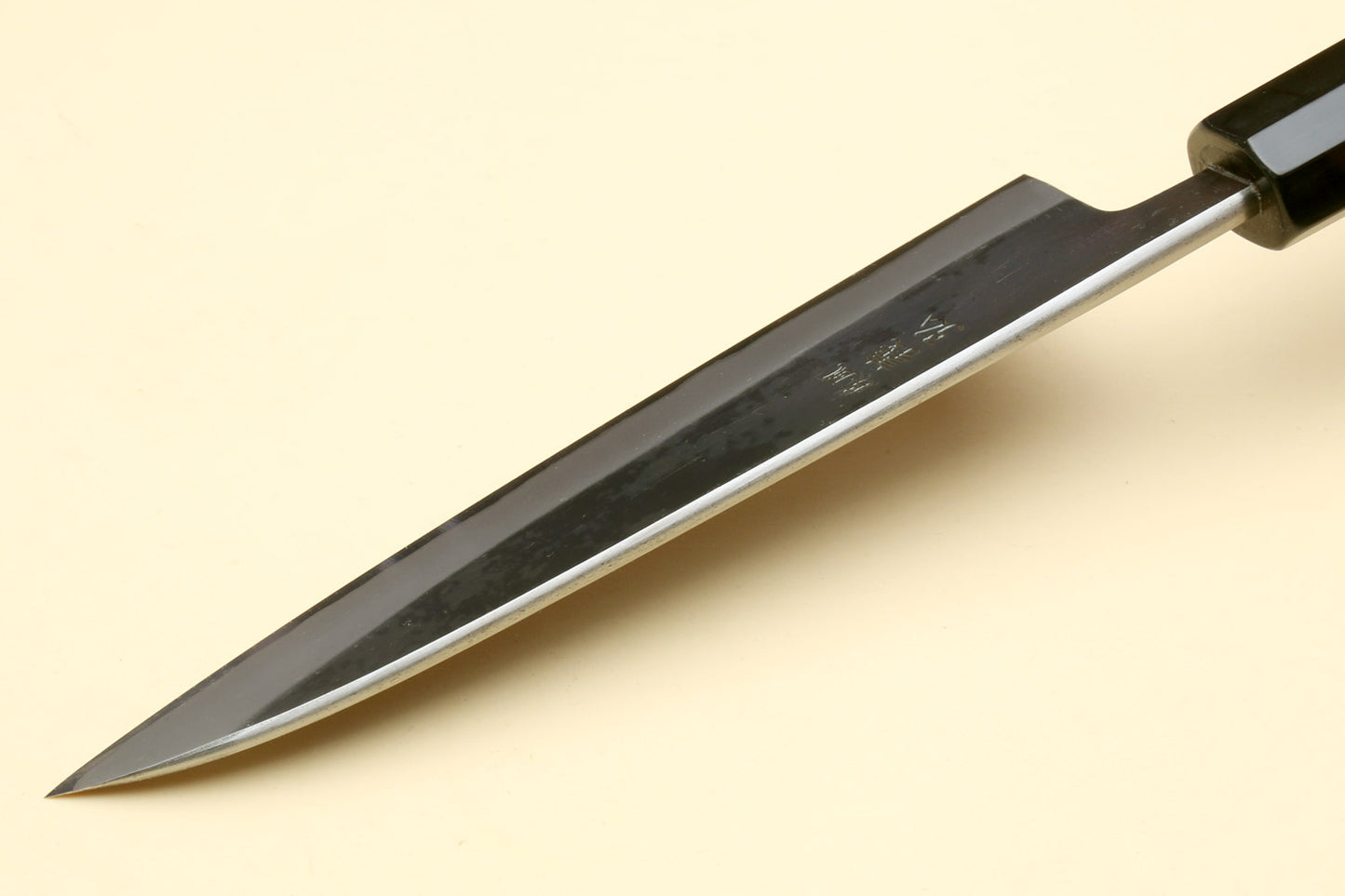 Yoshihiro Kurouchi Black-Forged Blue Steel Stainless Clad Petty Utility Knife Ebony wood Handle (Copy)