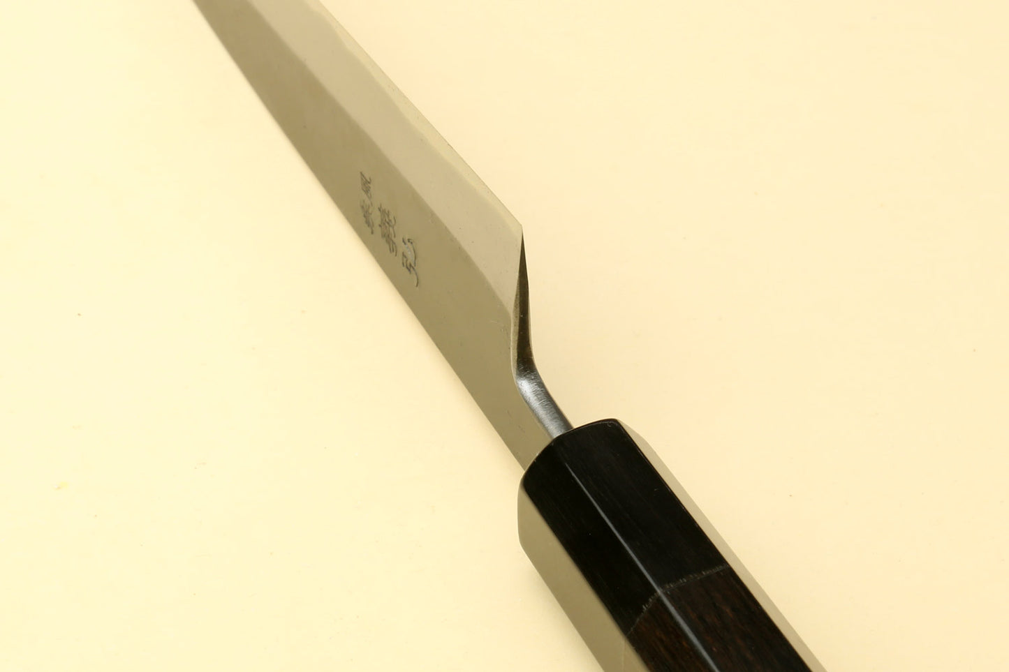 Yoshihiro Kurouchi Black-Forged Blue Steel Stainless Clad Petty Utility Knife Ebony wood Handle (Copy)