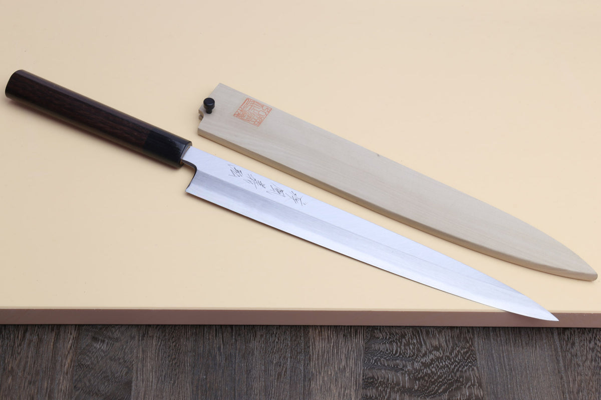 Unsui Japanese Traditional 3-piece Knife Set (Nakiri, Yanagi, Deba