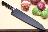 Yoshihiro High Speed Steel Gyuto Chefs Knife (Black Pakkawood Handle)