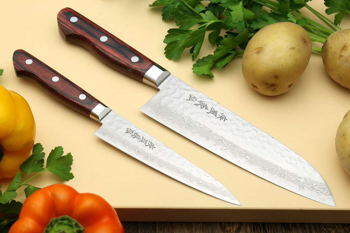 Kitchen Knife Set | 16-Piece Hammered Japan Knife Set | imarku