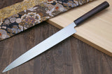 Yoshihiro Kasumi White Steel Yanagi Sushi Sashimi Japanese Knife Rosewood Handle