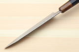 Yoshihiro Hiryu Ginsan High Carbon Stainless Steel Petty Utility Knife Ebony Handle with Nuri Saya Cover