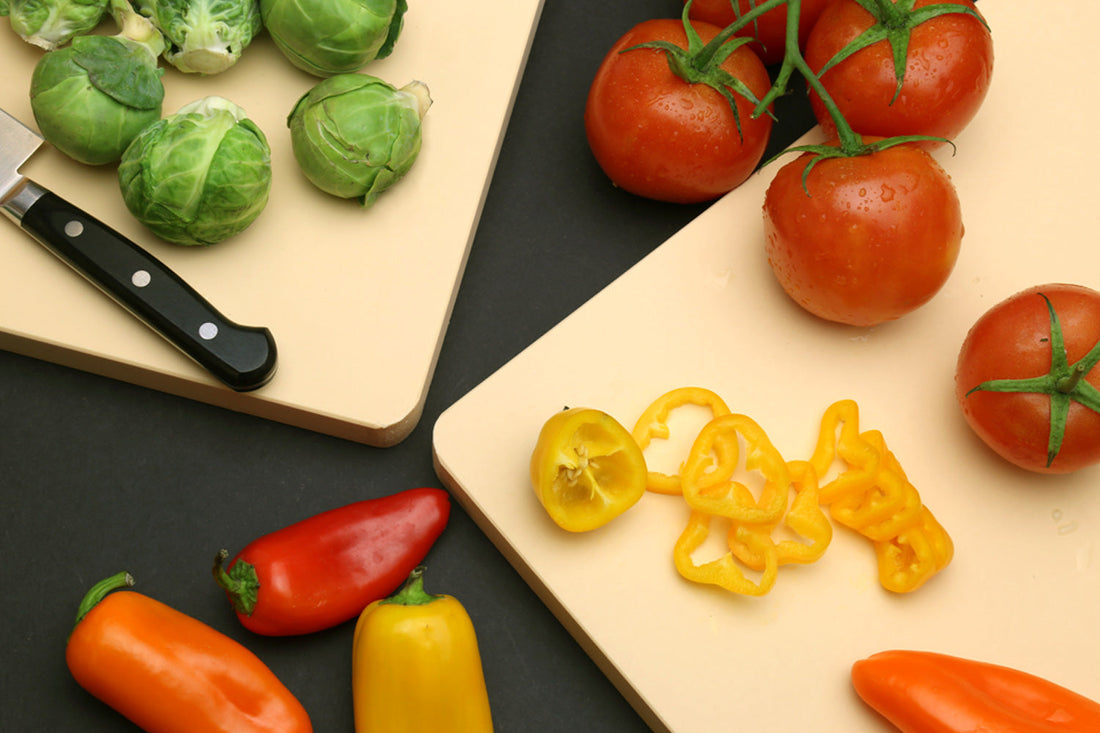 Yoshihiro Hi Soft cutting board on a kitchen counter