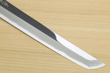 Yoshihiro Aonamiuchi Blue Steel #1 Mirror Polished Sakimaru Takobiki Sushi Sashimi Japanese Knife Ebony Handle