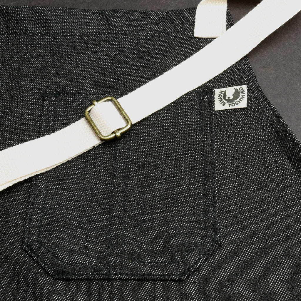 Yoshihiro Black Denim Professional Kitchen Apron