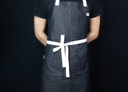 Yoshihiro Black Denim Professional Kitchen Apron