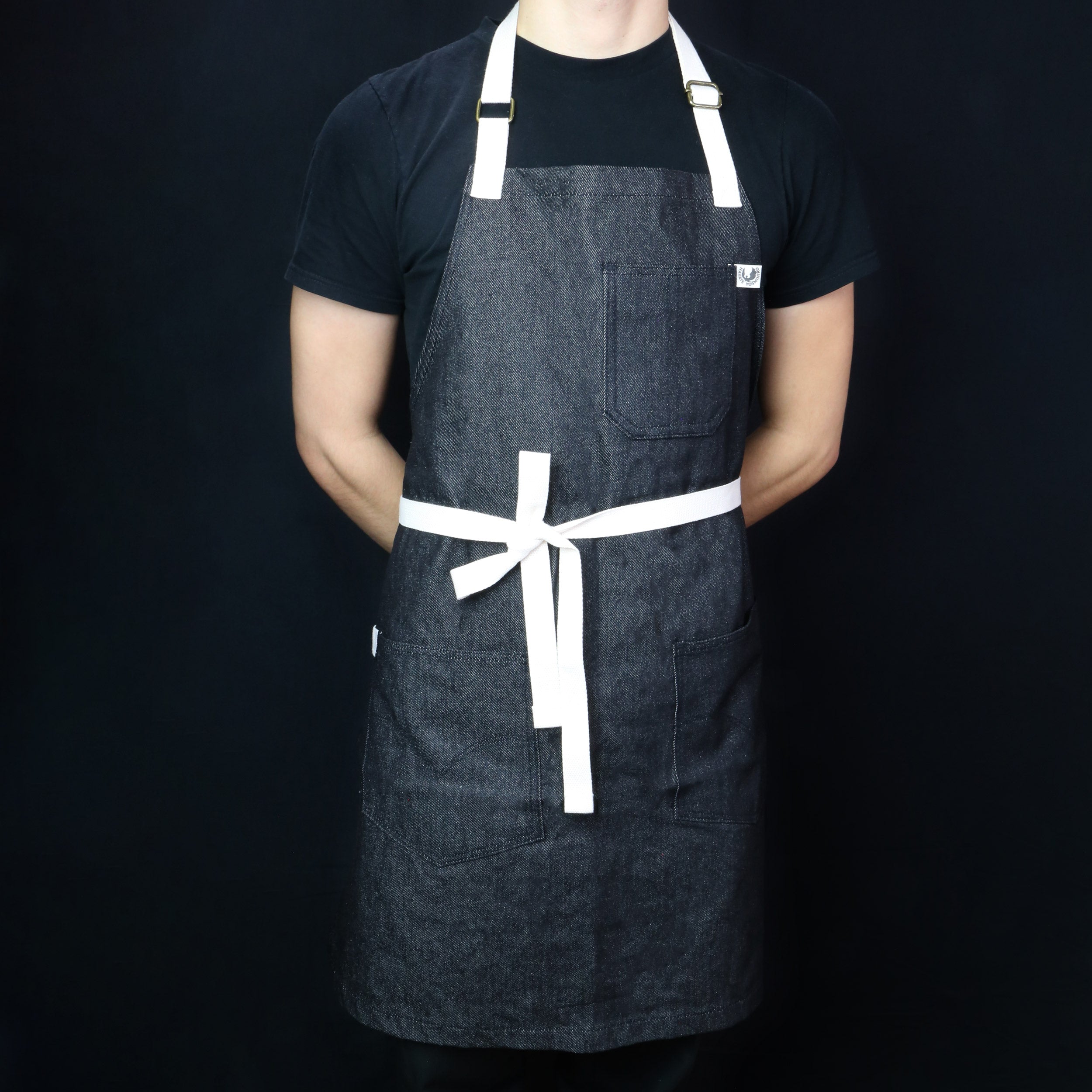 Yoshihiro Black Denim Professional Kitchen Apron