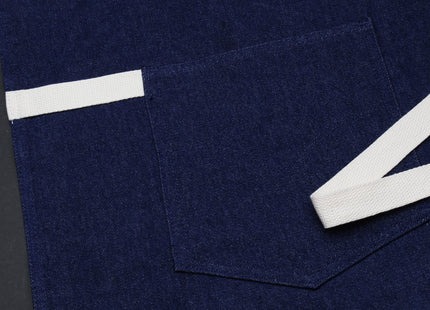 Yoshihiro Dark Navy Denim Professional Kitchen Apron
