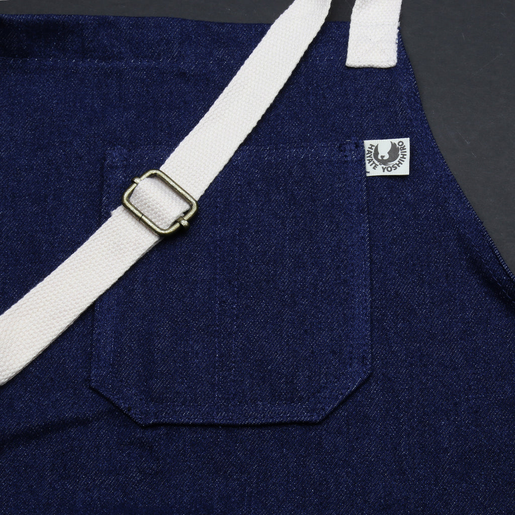 Yoshihiro Dark Navy Denim Professional Kitchen Apron