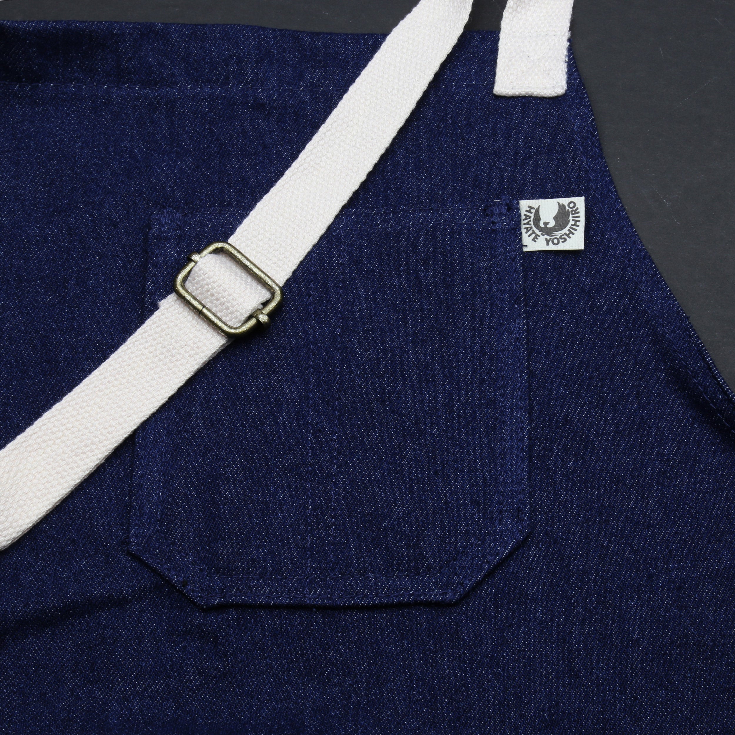 Yoshihiro Dark Navy Denim Professional Kitchen Apron
