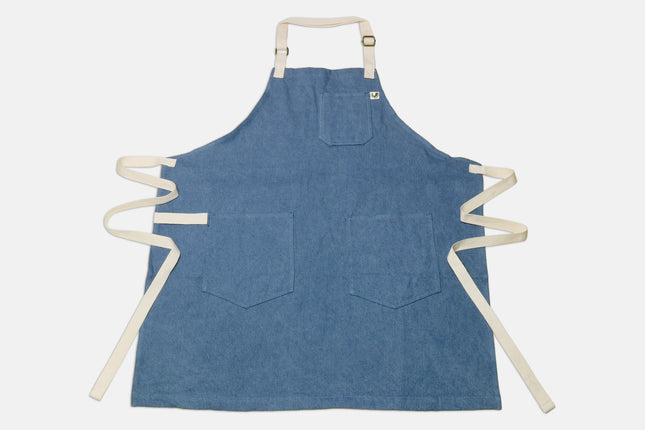 Yoshihiro Light Blue Denim Professional Kitchen Apron