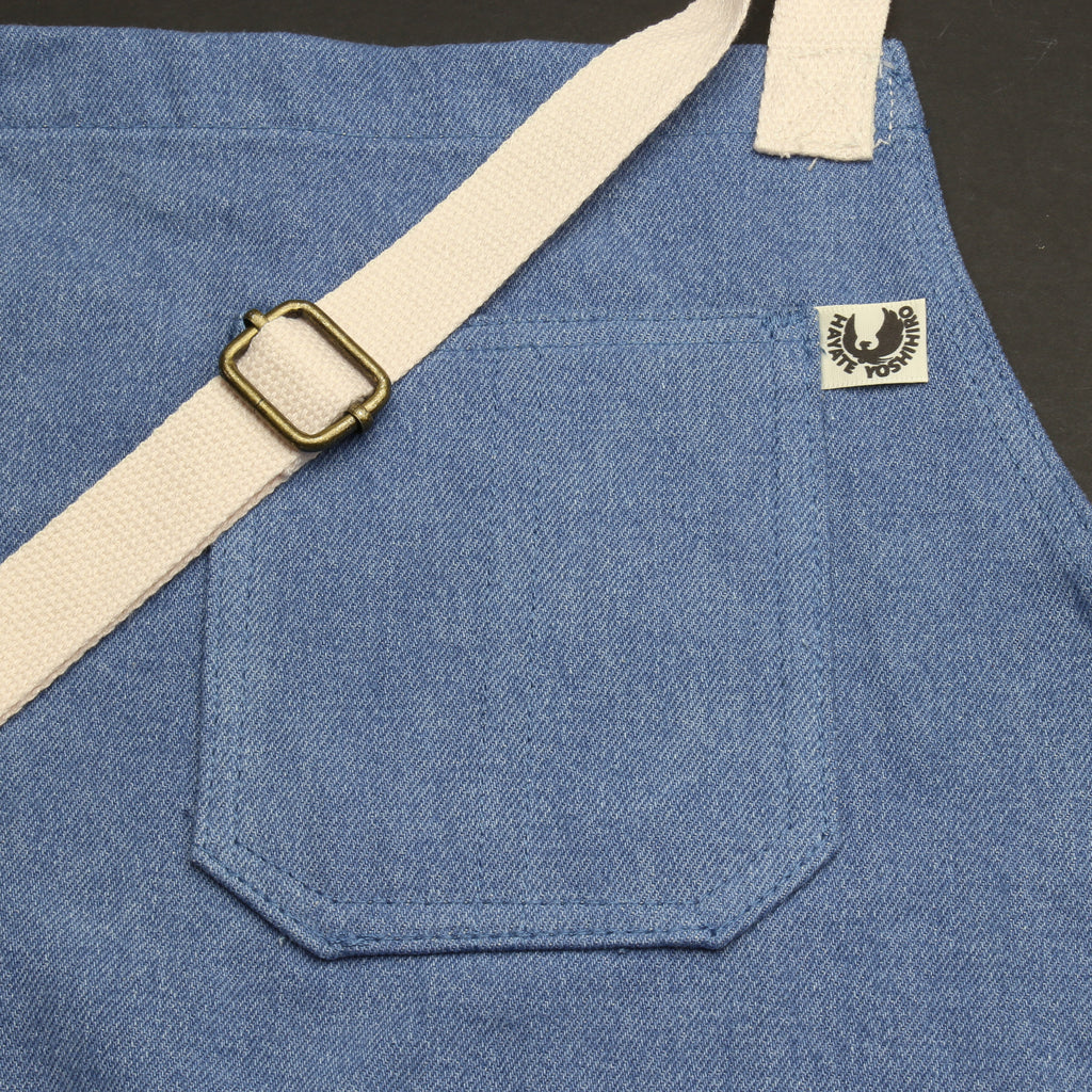 Yoshihiro Light Blue Denim Professional Kitchen Apron