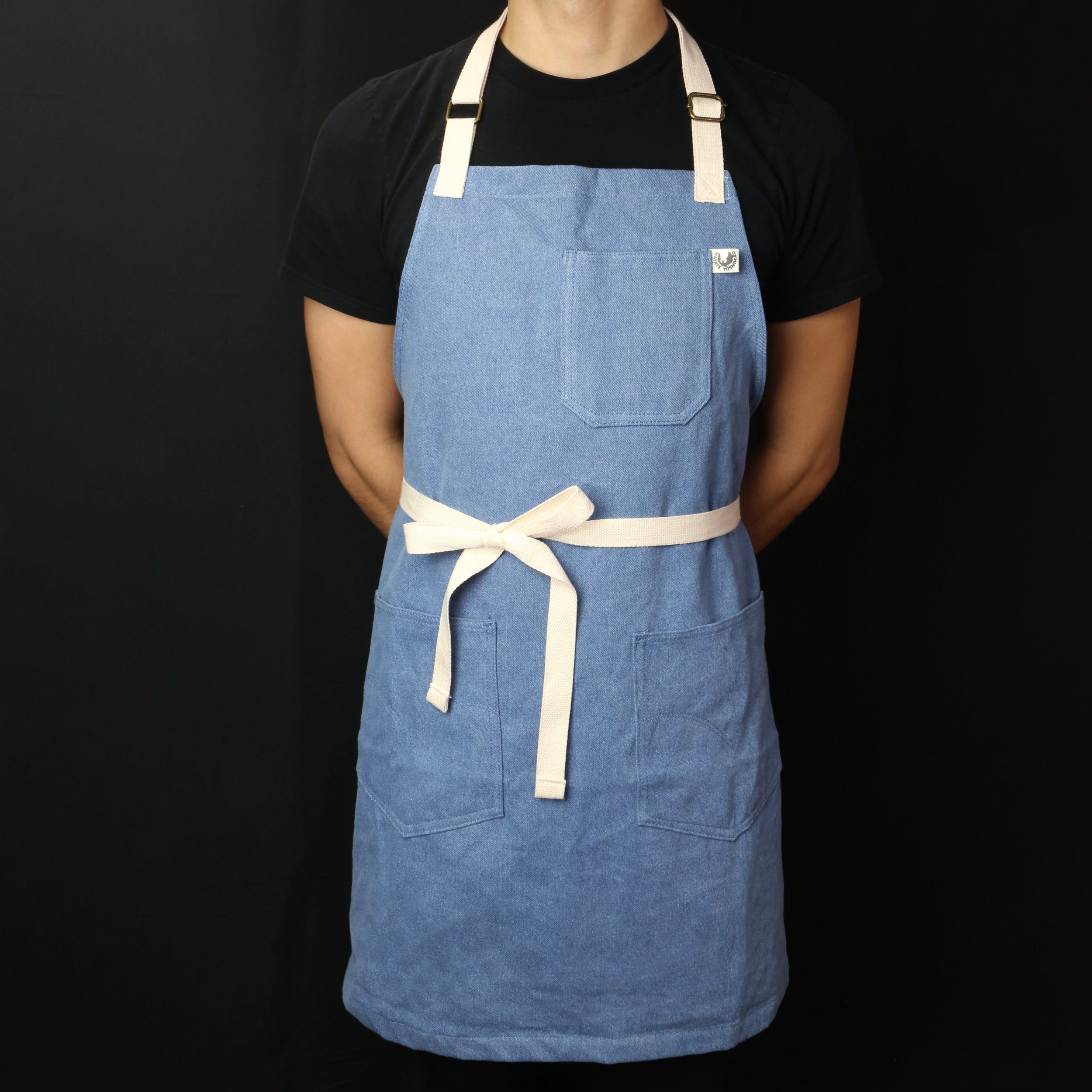 Yoshihiro Light Blue Denim Professional Kitchen Apron