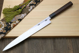 Yoshihiro Hongasumi Blue Steel Yanagi Sushi Sashimi Japanese Knife Ebony Handle