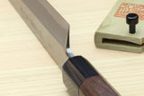 Yoshihiro Hongasumi Blue Steel Yanagi Sushi Sashimi Japanese Knife Ebony Handle