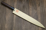 Yoshihiro Hongasumi Blue Steel Yanagi Sushi Sashimi Japanese Knife Ebony Handle