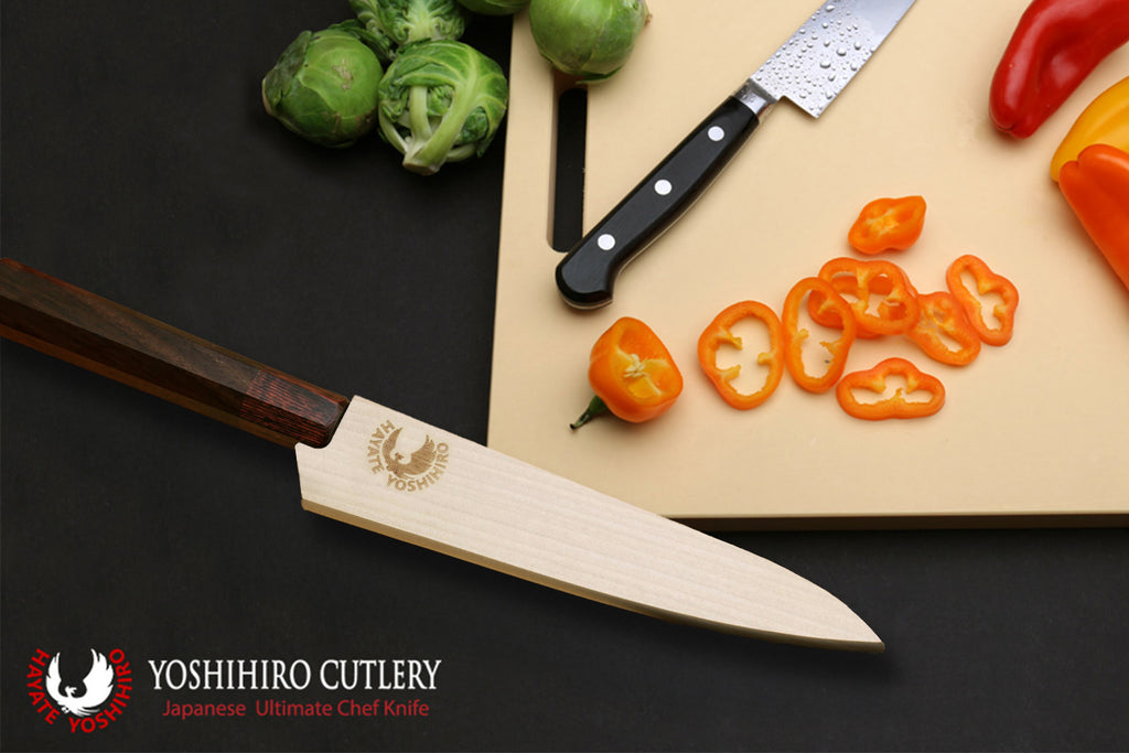 Yoshihiro Magnetic Oak Wood Saya Cover Blade Protector for Petty 6" (150mm)