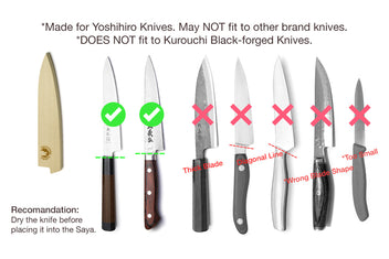 Saya cover fit guide graphic with green checkmarks and red X marks