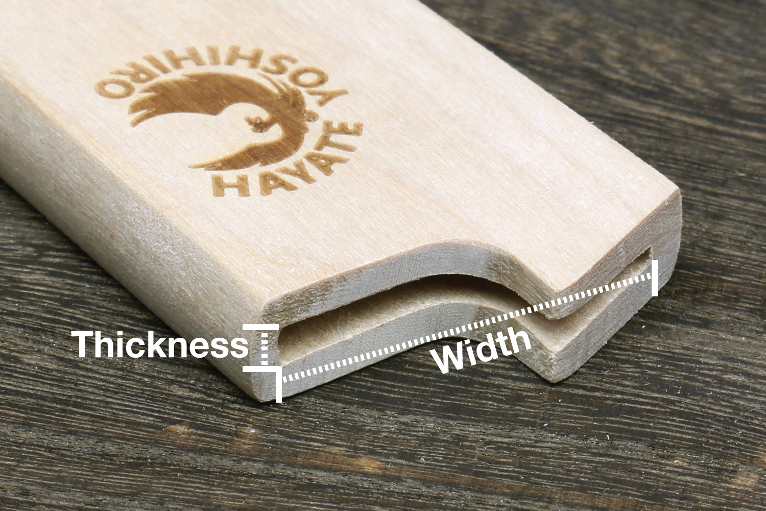 Yoshihiro Magnetic Oak Wood Saya Cover Blade Protector for Petty 6" (150mm)