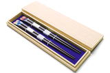 Japanese Premium Chopsticks Fukiurushi lacquered Mt. Fuji Four Seasons with Paulownia wooden box
