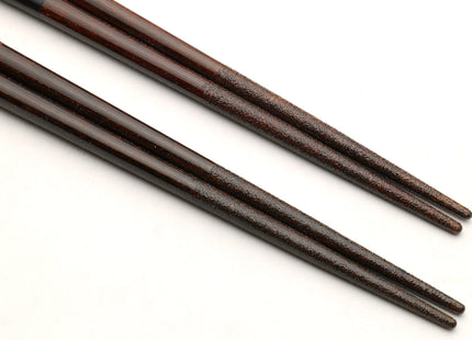 Premium Japanese Ebony Wood Chopsticks - Issou Lacquered Twin Pair in Paulownia Box