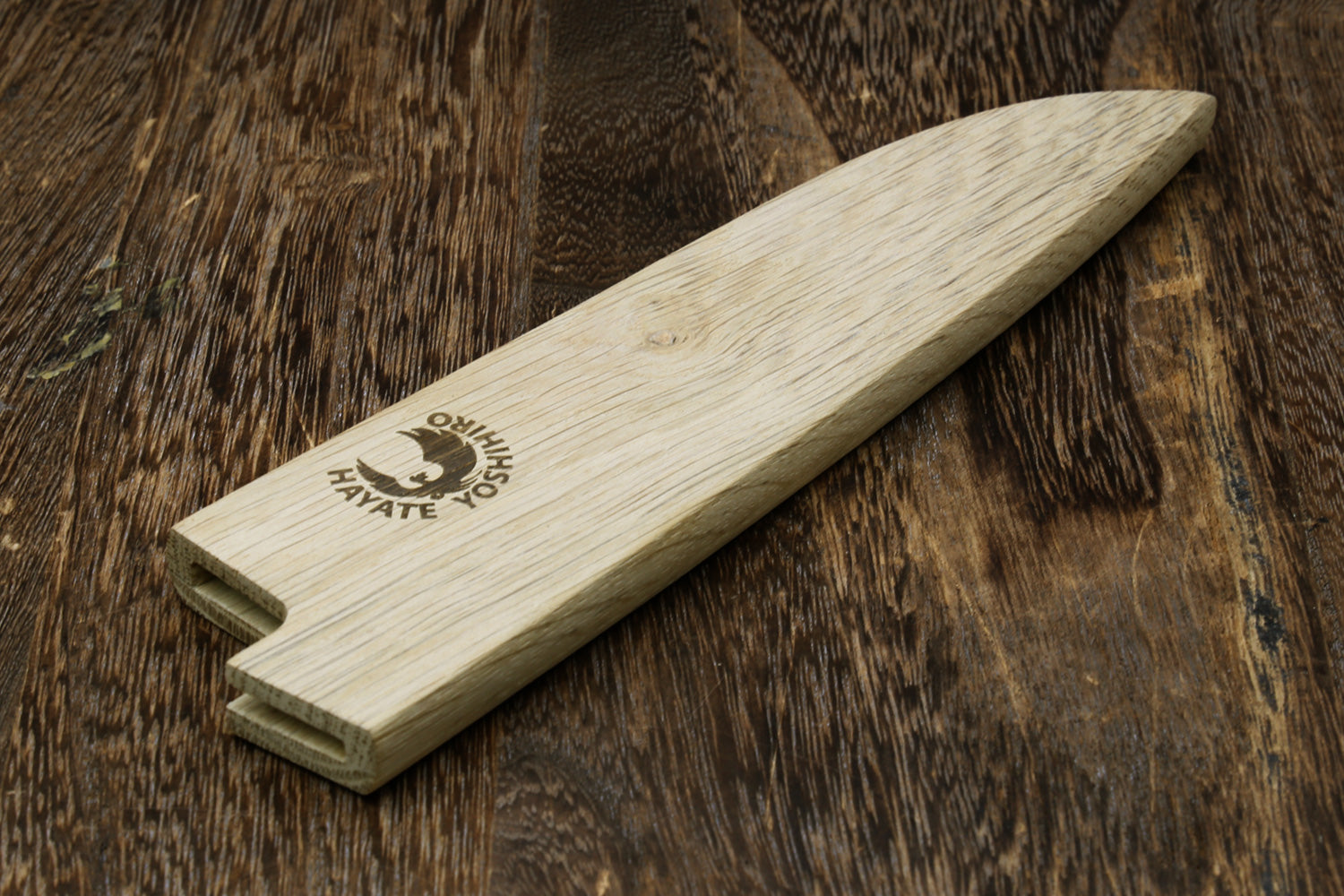 Yoshihiro Magnetic Oak Wood Saya Cover Blade Protector for Petty 6.5" (165mm)