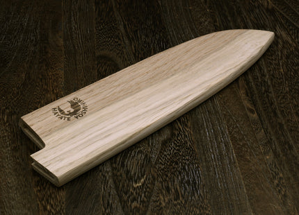 Yoshihiro Magnetic Oak Wood Saya Cover Blade Protector for Santoku