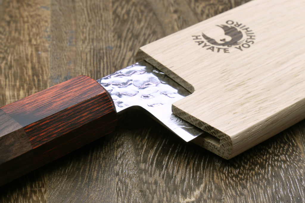 Yoshihiro Magnetic Oak Wood Saya Cover Blade Protector for Santoku