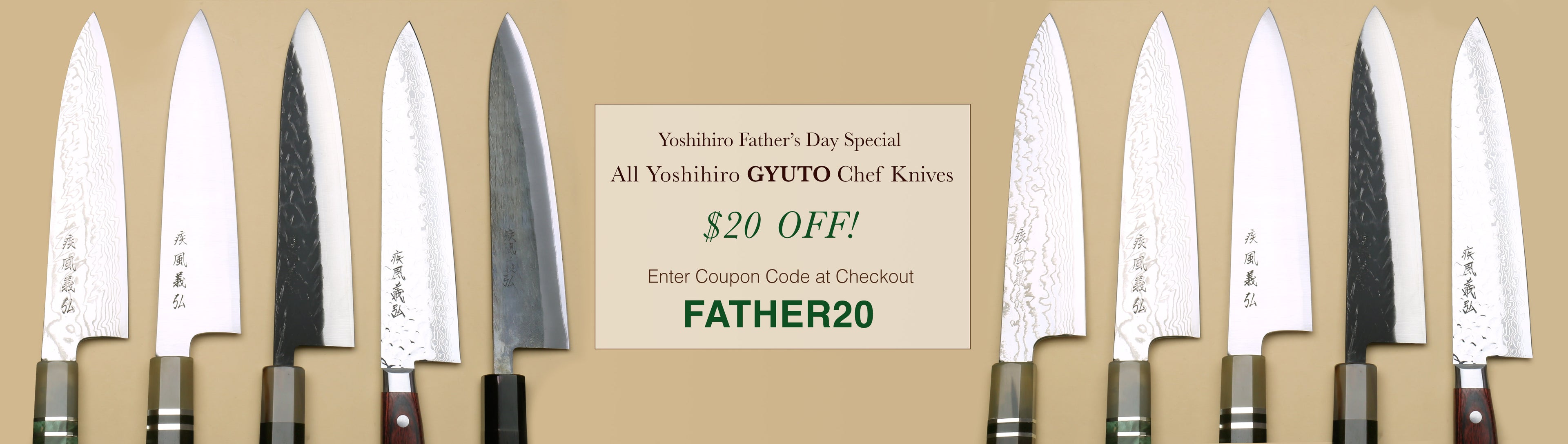 Enter Coupon Code "FATHER20" at checkout