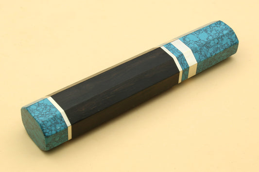 Yoshihiro Turquoise Blue Handle for Nakiri Vegetable Knife