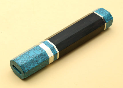 Yoshihiro Turquoise Blue Handle for Santoku Multipurpose Knife