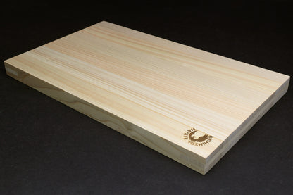 Yoshihiro Hinoki Cypress Cutting Board with Anti-Twist Core — Japanese Cypress, Anti-Bacterial, Professional Grade