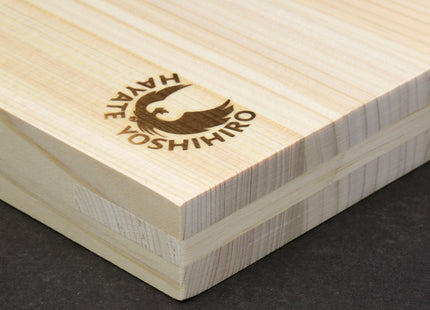 Yoshihiro Hinoki Cypress Cutting Board with Anti-Twist Core — Japanese Cypress, Anti-Bacterial, Professional Grade