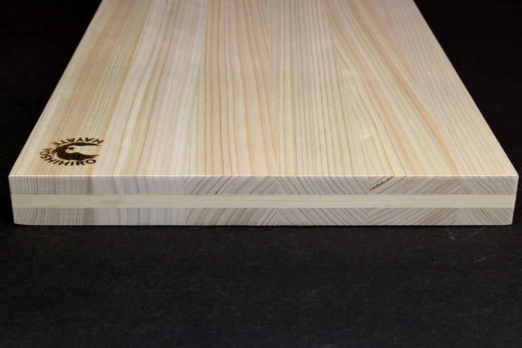 Yoshihiro Hinoki Japanese Cypress Cutting Board Anti-Twist Core — Large