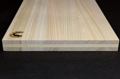 Yoshihiro Hinoki Cypress Cutting Board with Anti-Twist Core — Japanese Cypress, Anti-Bacterial, Professional Grade