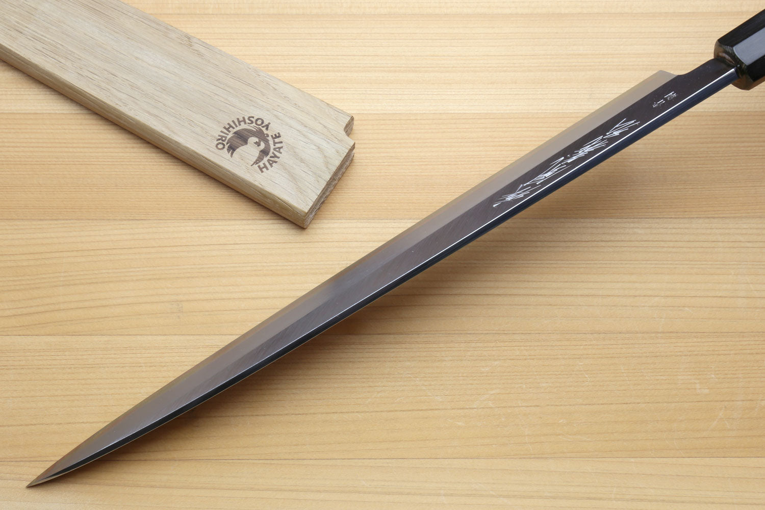 Yoshihiro Hongasumi Blue Steel Yanagi Sushi Sashimi Japanese Knife Rosewood Handle
