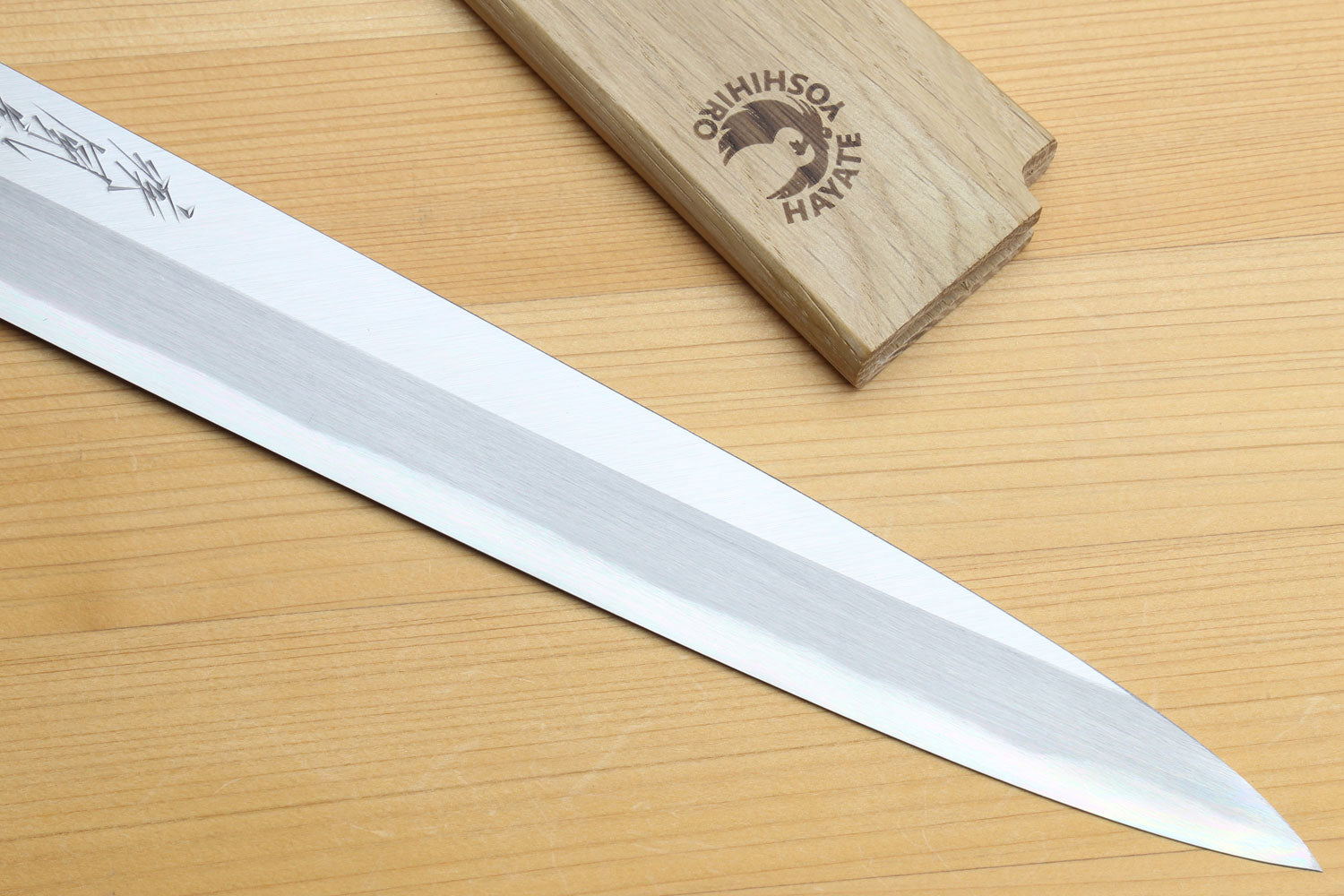 Yoshihiro Hongasumi Blue Steel Yanagi Sushi Sashimi Japanese Knife Rosewood Handle