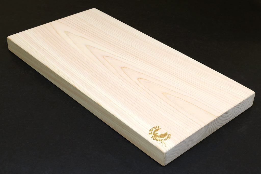 Yoshihiro Japanese Hinoki Cypress Natural One-Piece Wooden Professional Grade Cutting Board - Thickness: 1.18"(30mm)