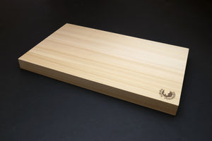Yoshihiro Hinoki Cypress Anti-bacterial Japanese Natural Wooden Professional Grade Cutting Board (Thickness: 1.18"(30mm))