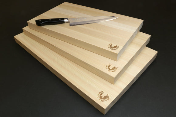Yoshihiro Hinoki Cypress Anti-bacterial Japanese Natural Wooden Professional Grade Cutting Board (Thickness: 1.18