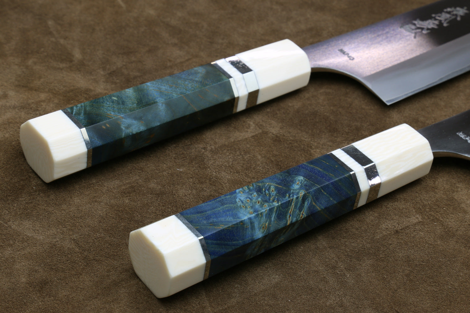 Yoshihiro High Speed Steel HAP40 Gyuto Chefs Knife with Octagonal Handle with Alternative Ivory Bolster (Blade Length: 10.2" (260mm))