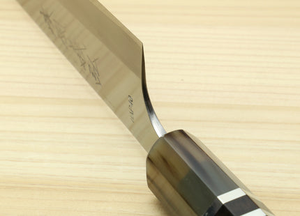 Yoshihiro High Speed Steel HAP40 Petty Multipurpose Chef Knife with Triple Ring Handle