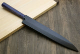 Yoshihiro Inox Stainless Steel Yanagi Sushi Sashimi Japanese Knife with Nuri Saya Cover