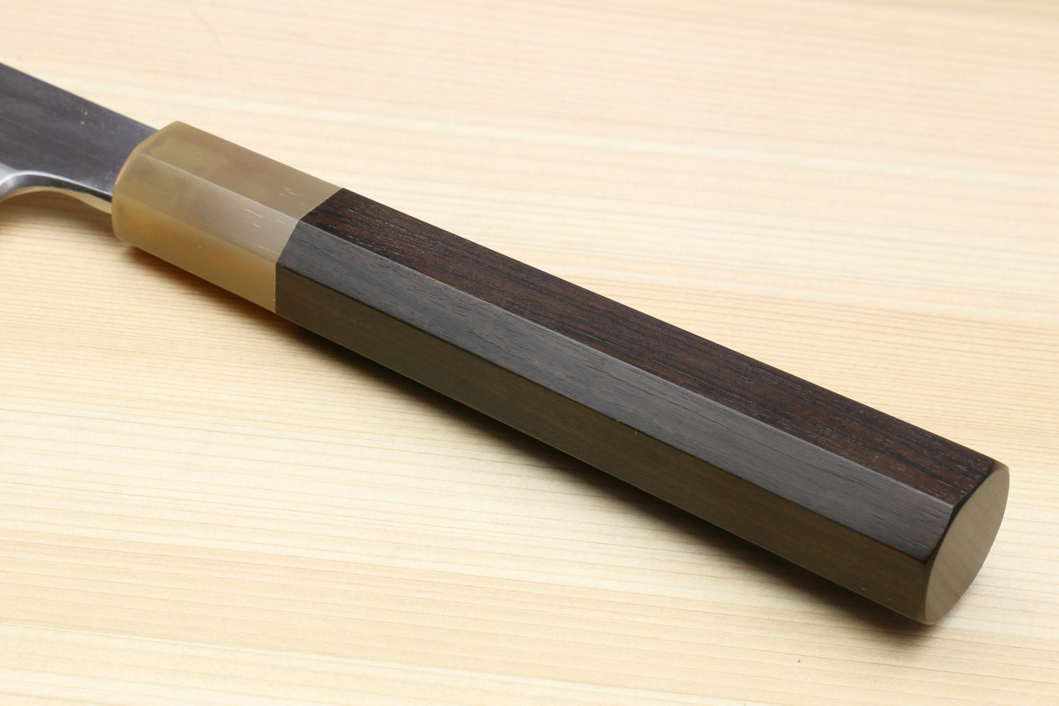 Yoshihiro Left Handed Masashi Hongasumi White Steel Yanagi Sushi Sashimi Japanese Knife Ebony Handle